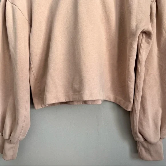 Abercrombie & Fitch Soft A&F Collection Tan Hoodie Size Small Camel Pullover - Picture 3 of 10